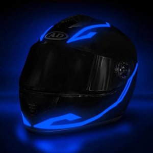 LED PARA CASCO DE MOTO AZUL