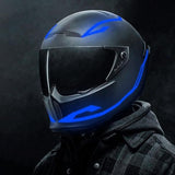 LED PARA CASCO DE MOTO AZUL