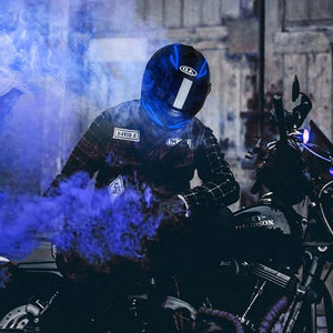LED PARA CASCO DE MOTO AZUL